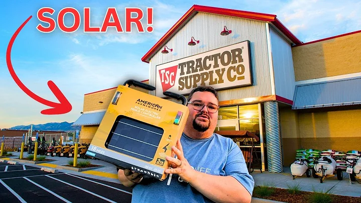 Installing a SOLAR Electric Fence from Tractor Supply to handle our Predator problem