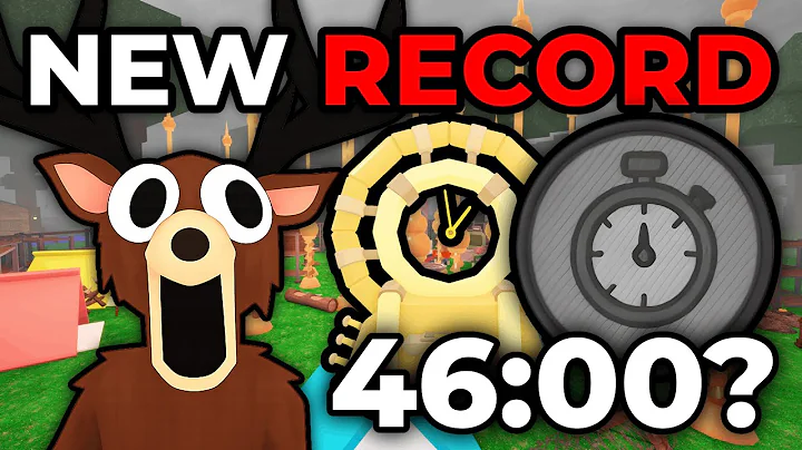 How We SPEEDRAN The NEW WORLD RECORD In 99 Nights In The Forest!