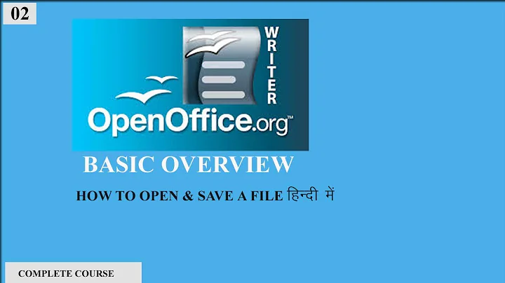 How to open and save a file in open office writer.