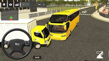 2024 Indonesia Bus Simulator Full Traffic Driving Hill Road Offroad Android New Gameplay |#606