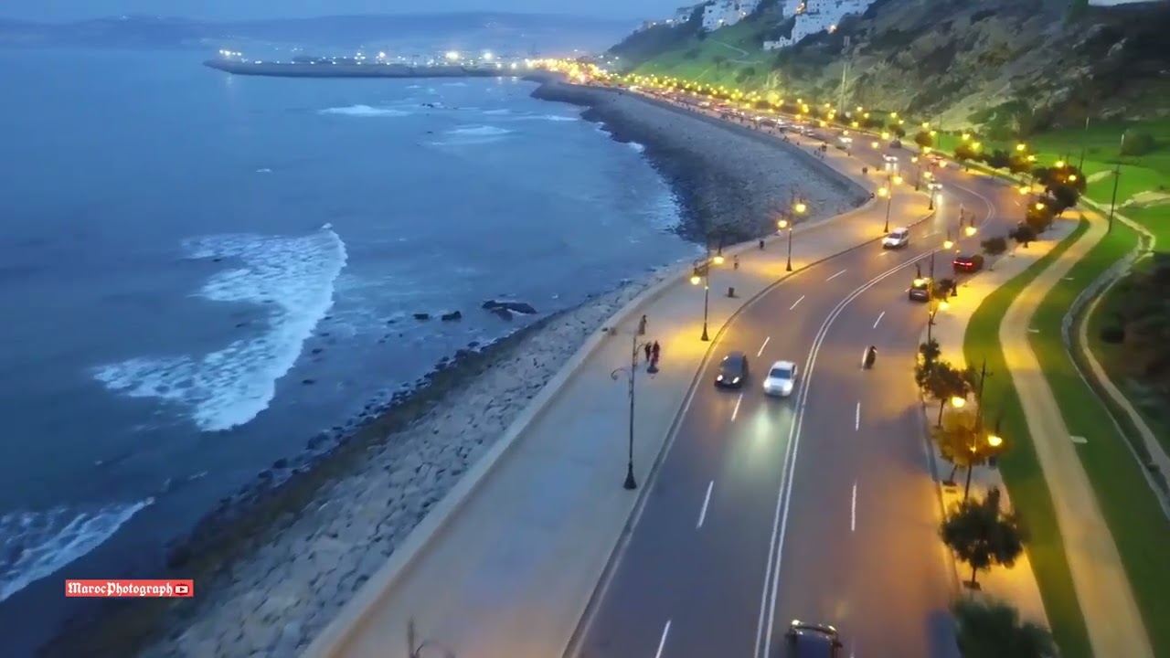 منضر رائع من الاعلى في مدينة طنجة ♥️😍
