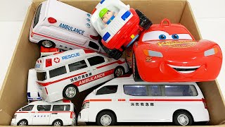 救急車ミニカーが走る！緊急走行！坂道走行テスト！Ambulance minicar runs Emergency run Hill driving test