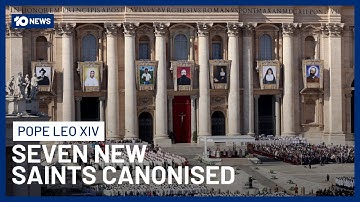 Former Satanic Priest Among Seven New Saints Created By Pope Leo XIV | 10 News