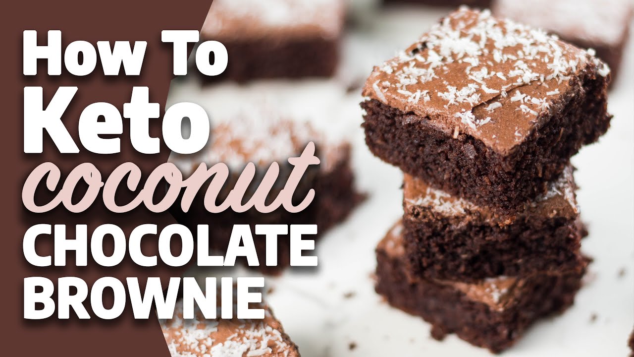 Keto Coconut Chocolate Brownie w/ FROSTING!