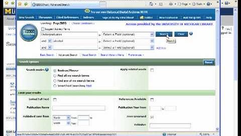 How to Locate an Empirical Article Utilizing PsycINFO