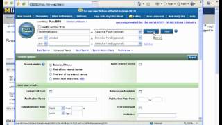 How to Locate an Empirical Article Utilizing PsycINFO