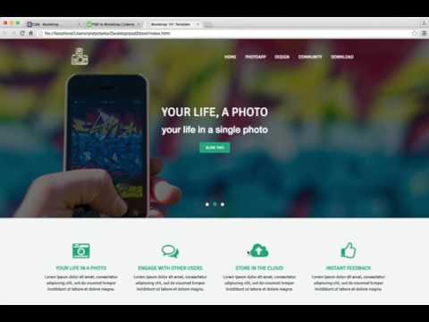 PSD to Boot Strap 3 (Background Navbar) Tutorial for Beginners