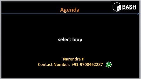 Complete Shell Scripting Tutorials | select loop