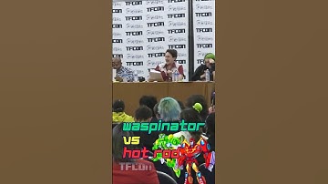 Waspinator vs Hot Rod | Transformers Cyberverse Voice Actor Travis Artz #shorts #transformers