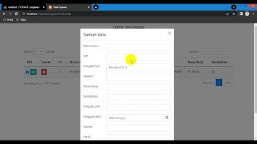 CRUD Datatable PHP MySQL | Export and List Option | Part 3