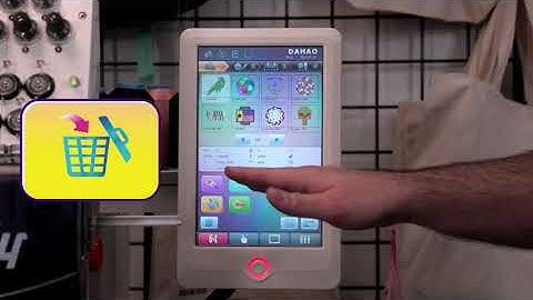 How to use the Butterfly Embroidery Machine Control panel in 4 easy steps!  Part 1 of 4