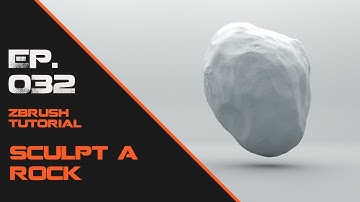 Sculpt a rock in Zbrush