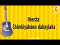 Shimbiryahow dabaylaha lyrics  hanuuniye
