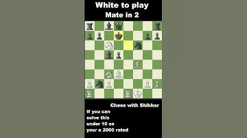 Can You Solve This Mate in 2 Puzzle? | Chess Puzzle Challenge #chess
