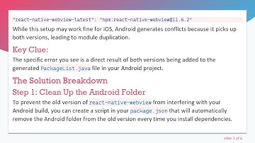 Resolving Multiple Versions of an NPM Package Issue in React Native for Android