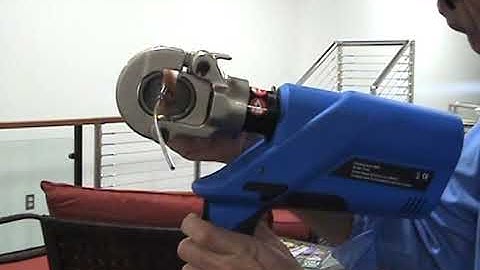 Atlantis Rail How to Use an Electric Hand Swager