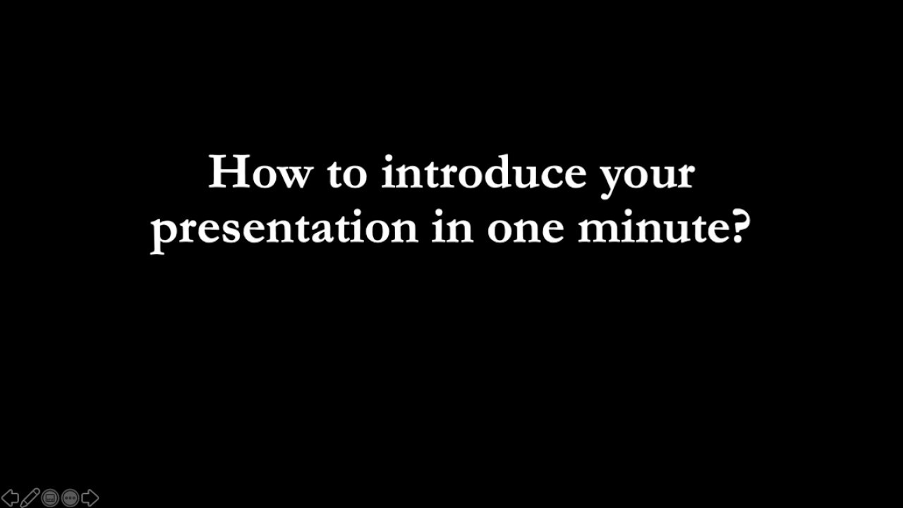 how to introduce video presentation
