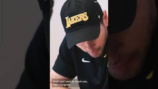 The Call from Rob to Bronny #nbadraft #bronnyjames ##robpelinka #lalakers #nba