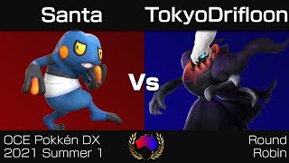 OCE Pokkén DX 2021 Summer 1 - Round Robin: Santa (Croagunk) vs. TokyoDrifloon (Darkrai)