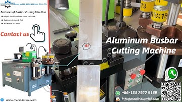 Aluminum Busbar Cutting Machine MOTI-30-3NC Copper Busbar Cutting Punching and Bending Machine