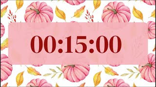 15 Minute Pink Pumpkin Fall Aesthetic Timer 🎃