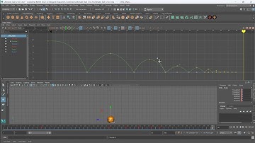 Bouncing ball animation Timelapse in maya