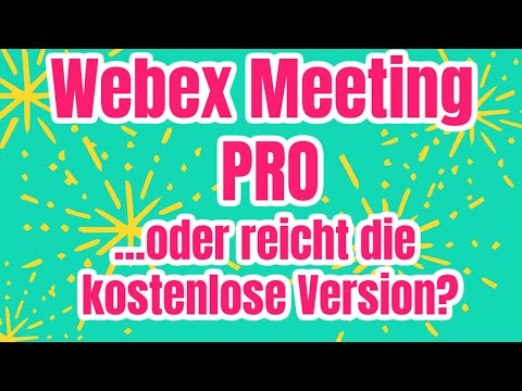Video: Gibt es eine kostenlose Version von Webex?