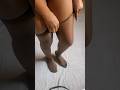 This is What An 8Denier Coffee Brown Pantyhose Looks Like