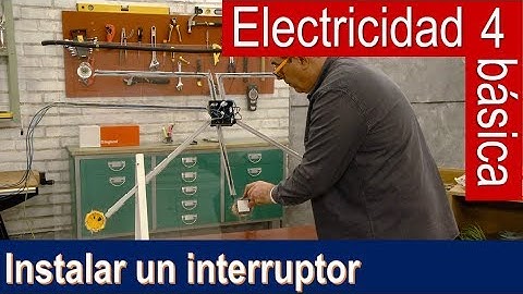 Electricidad básica 4: instalar un interruptor (Bricocrack)