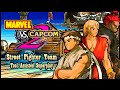 Tasmarvel vs capcom 2 arcade  naomi  2000  street fighter team  ryu  ken  akuma