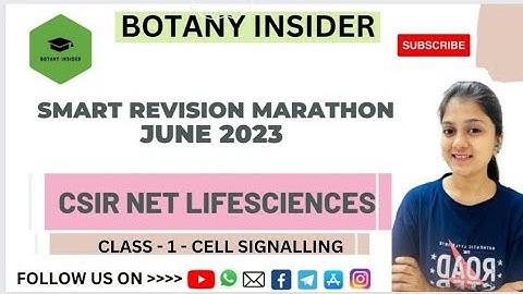 Target CSIR NET JUNE 2023 - Lifesciences - GPCR PATHWAY- Free lecture series II
