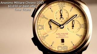Anonimo Militare Chrono Cream Ref. 2007 Bnib Cream Retail 7,300 43Mm 120M