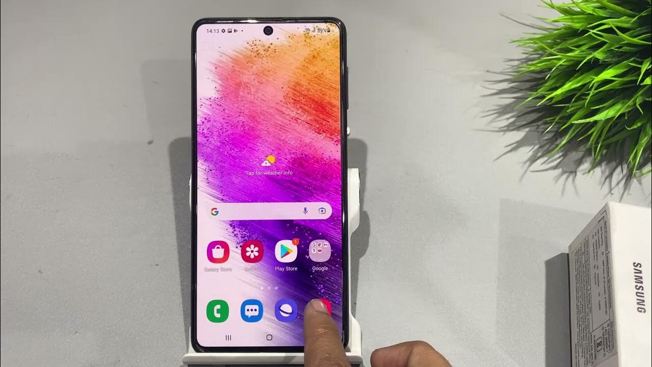 How to add clock on home screen in samsung galaxy A73 Home screen me