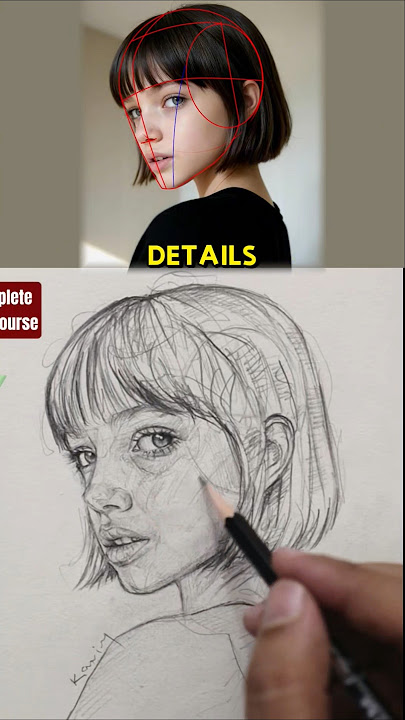 Just one pencil…and a lot of practice🔥#loomismethod #shortsart #drawing #art #drawingtutorial