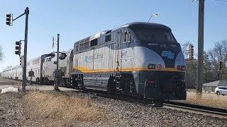 Amtrak 391 Blasts Thru Savoy, Illinois, With A Cdtx F59Phi