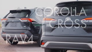 Corolla Cross против RAV 4 - сравнение кроссоверов Тойота