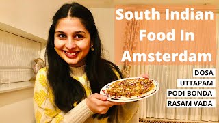 Indian Restaurant In Amsterdam | South Indian Food In Europe | Take Away Indian Food Vlog In Hindi