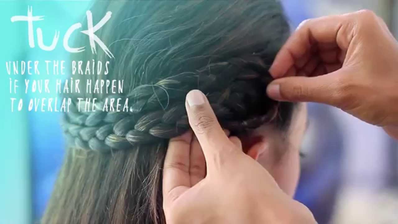 Tutorial Kepang Rambut Ala Milkmaid Lady - YouTube
