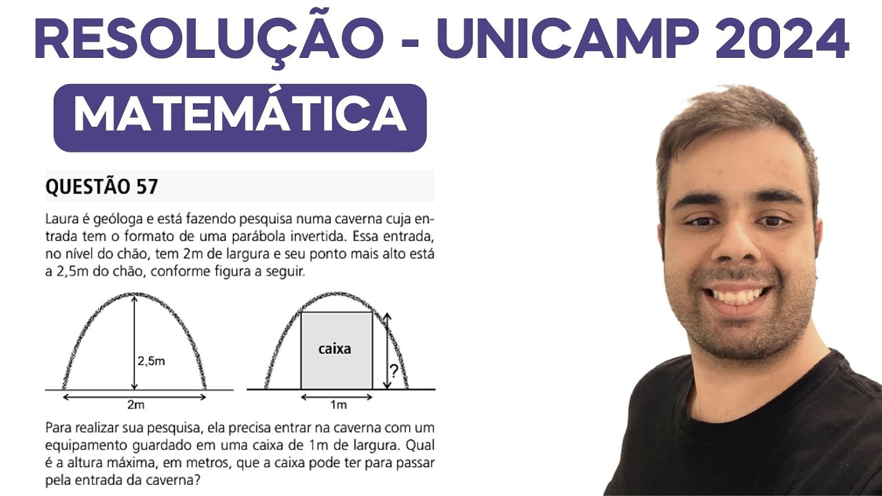 Unicamp 2024 -Laura é geóloga e está fazendo pesquisa numa caverna cuja ...