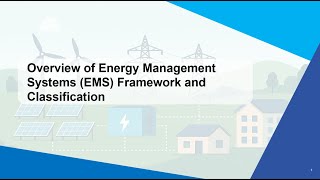 L2 Overview of Energy Management Systems (EMS) Framework and Classification