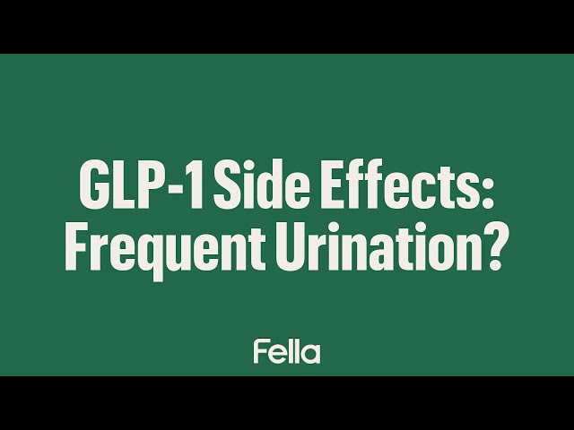 Does GLP-1 make you pee a lot? Urinary changes explained