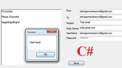 C# Tutorial 76: Send Attachment / Multiple attachment file in email using C#