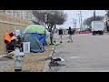 Fort Worth POLICE checking on the HOMELESS!!! Good Job, FWPD!!!