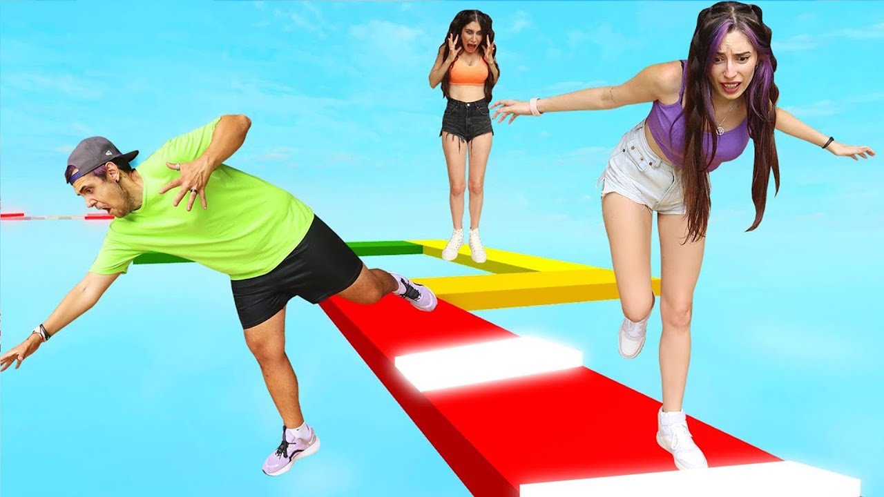 JUGAMOS UN OBBY DE ROBLOX EN LA VIDA REAL