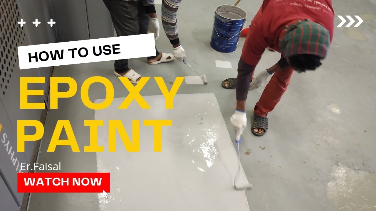How to use Epoxy paintEpoxy paint floor sample epoxy painting 