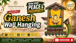 Elegant Wall Hanging Ganesh Showpiece for Positive Vibes ✨