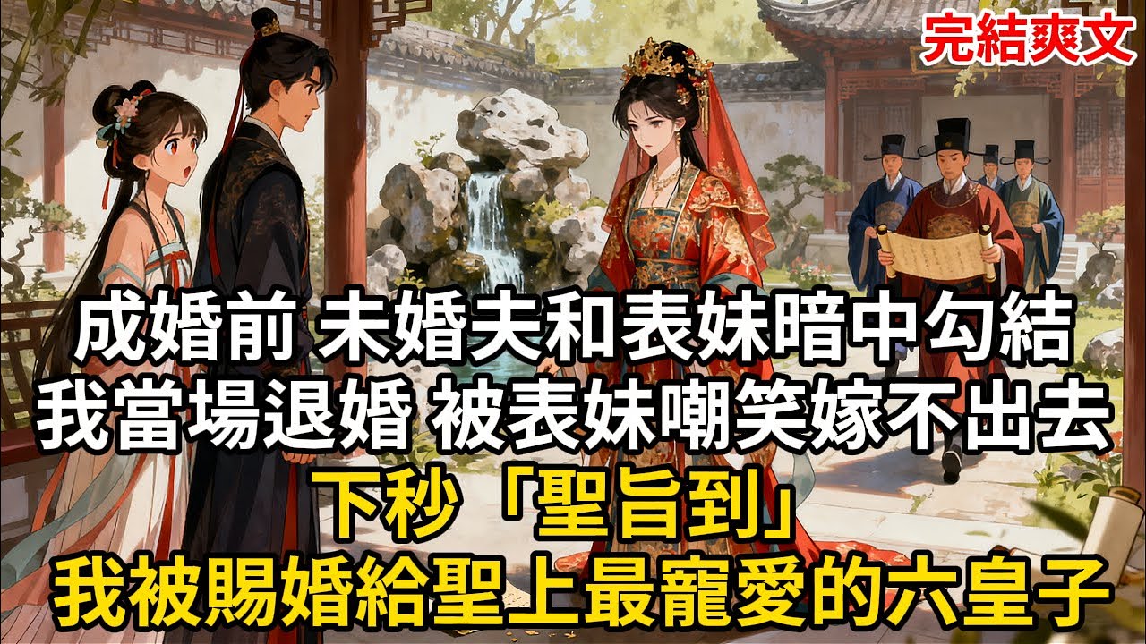 成婚前 未婚夫和表妹暗中勾結 我當場退婚 被表妹嘲笑嫁不出去 下秒「聖旨到」 我被賜婚給聖上最寵愛的六皇子#古言 #小説 #古風 #愛情 #情感故事 #爽文 #完結