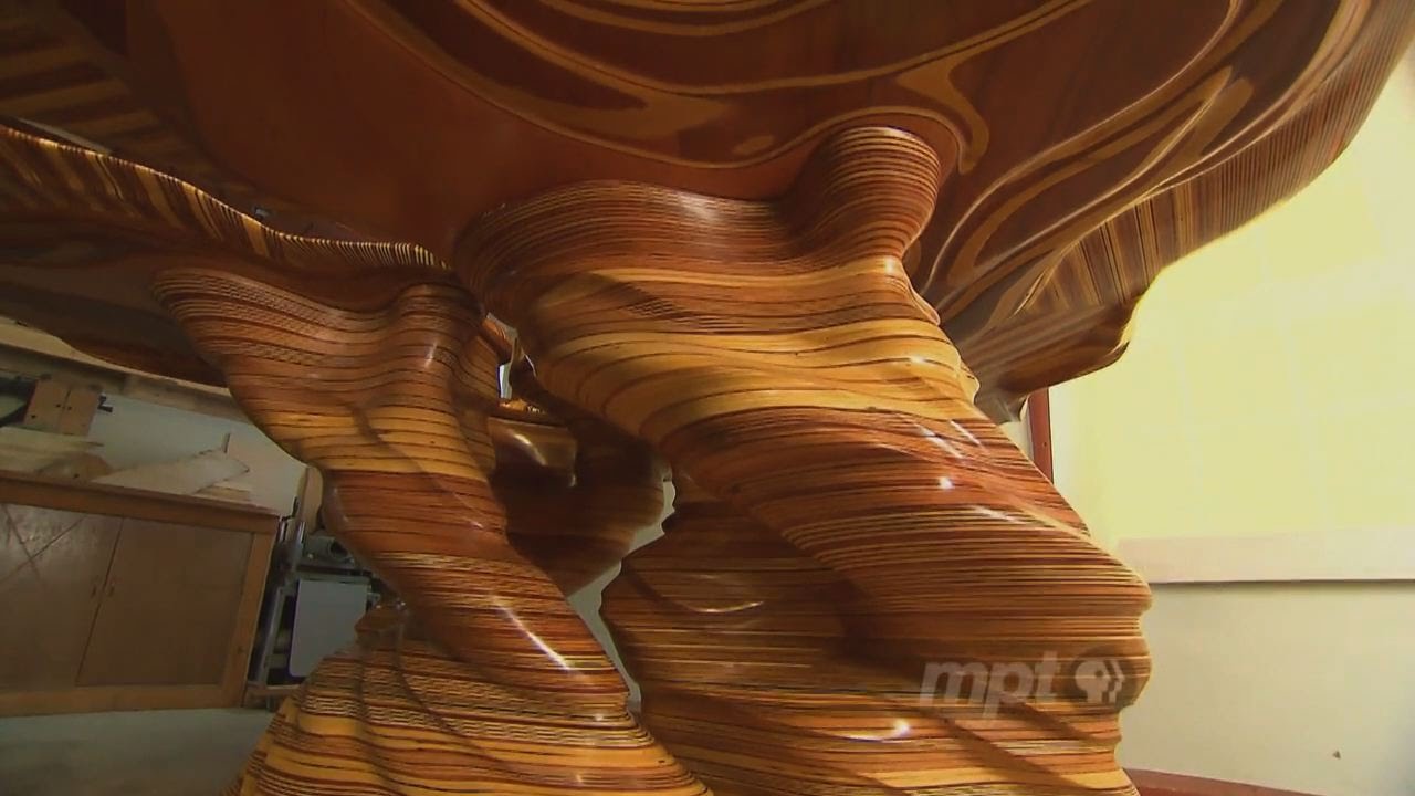 Turning plywood into dynamic sculptures YouTube
