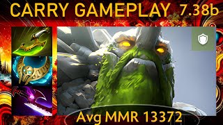 ⭐ 7.38b Tiny |K+A-D - 24 KP - 83%| Carry Gameplay - Dota 2 Top MMR
