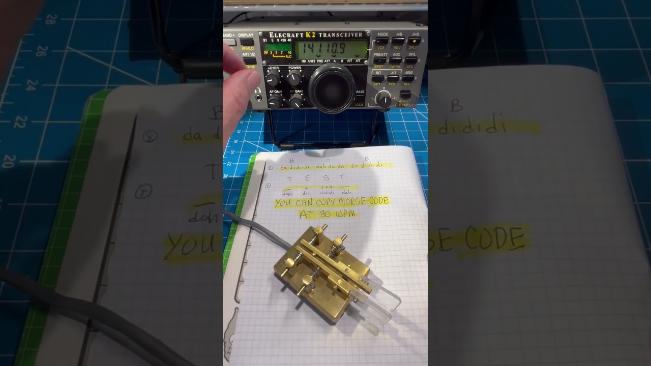 You can copy Morse code at 25 WPM +… try 30 yourself!